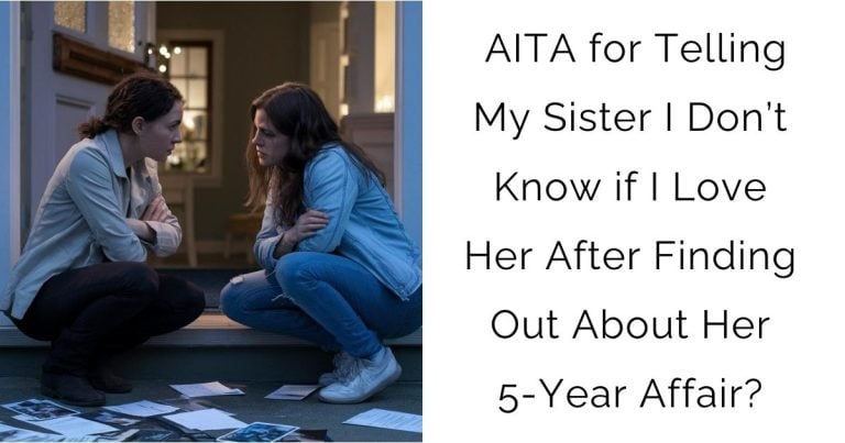 AITA for Telling My Sister I Don’t Know if I Love Her After Finding Out About Her 5-Year Affair?