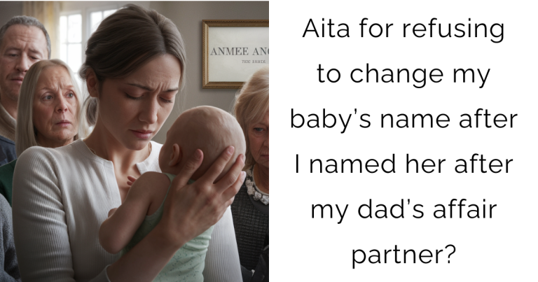 Aita for refusing to change my baby’s name after I named her after my dad’s affair partner ?