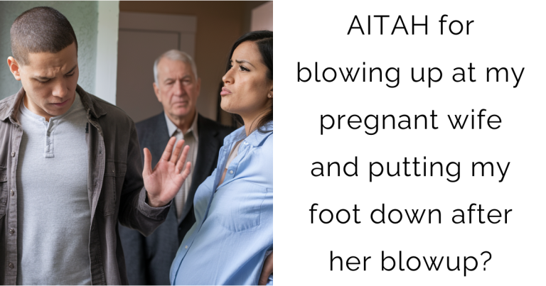 AITAH for blowing up at my pregnant wife and putting my foot down after her blowup?