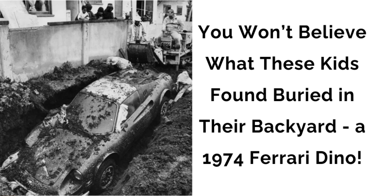 Backyard Find: Kids Uncover a 1974 Ferrari!