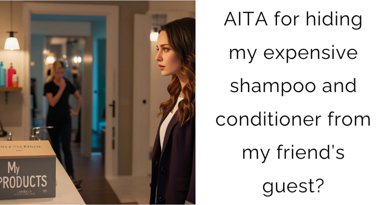 AITA for hiding my expensive shampoo and conditioner from my friend’s guest?