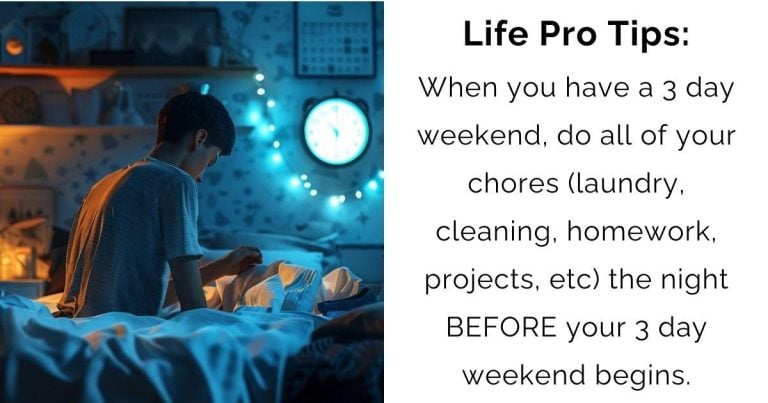 Beating the Chore Trap: How to Actually Enjoy Your Long Weekend