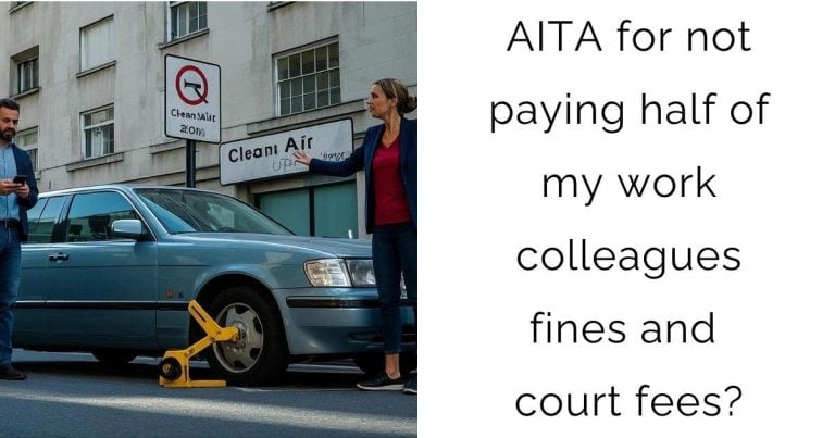 AITA for not paying half of my work colleagues fines and court fees?