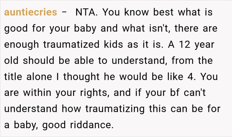 AITA for kicking my BF and his kid out because his son was constantly scaring my baby on purpose?