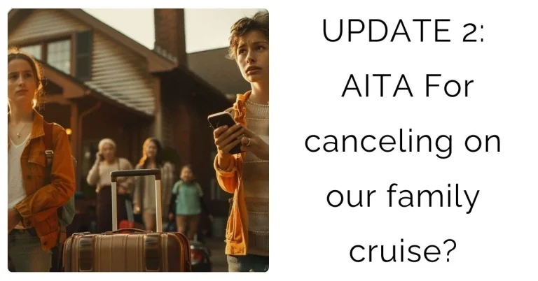 UPDATE 2: AITA For canceling on our family cruise?