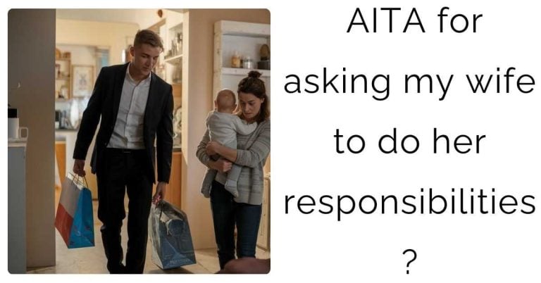 AITA for asking my wife to do her responsibilities?