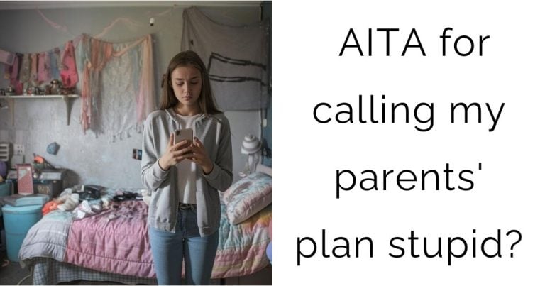 AITA for calling my parents’ plan stupid?