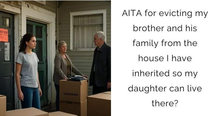 AITA for evicting my brother and his family from the house I have inherited so my daughter can live there?