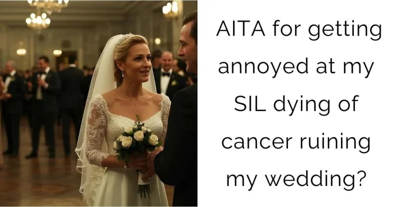 AITA for getting annoyed at my SIL dying of cancer ruining my wedding?