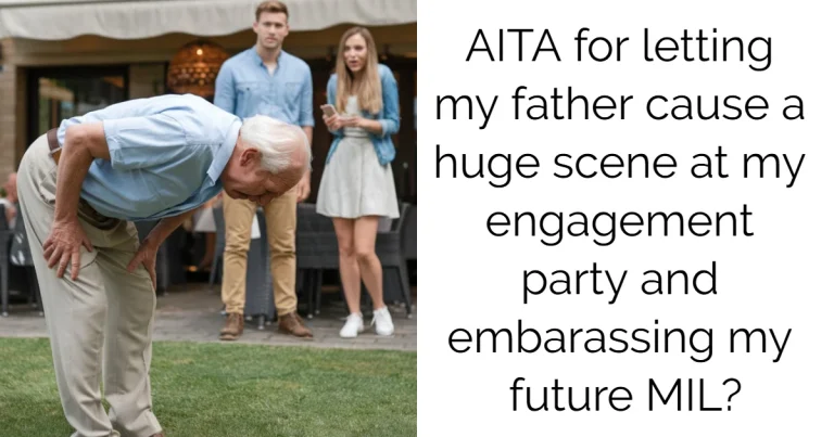 AITA for letting my father cause a huge scene at my engagement party and embarassing my future MIL?