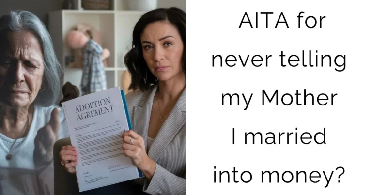 AITA for never telling my Mother I married into money?