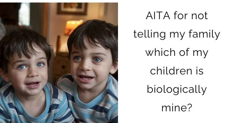 AITA for not telling my family which of my children is biologically mine?