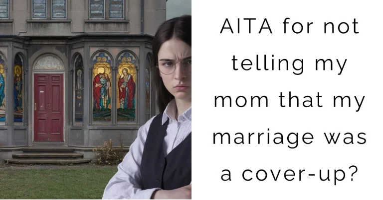 AITA for not telling my mom that my marriage was a cover-up?