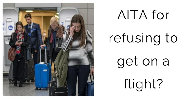 AITA for refusing to get on a flight?