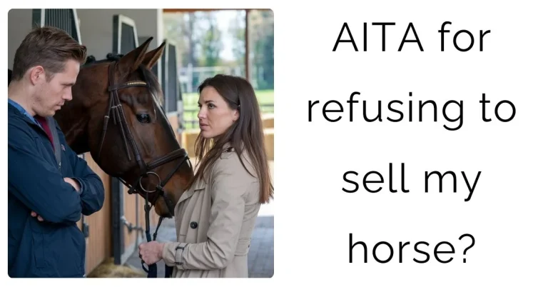 AITA for refusing to sell my horse?