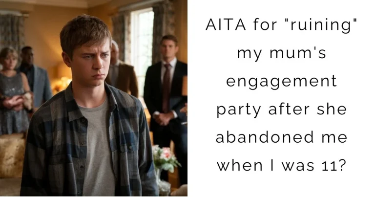 AITA for “ruining” my mum’s engagement party after she abandoned me when I was 11?