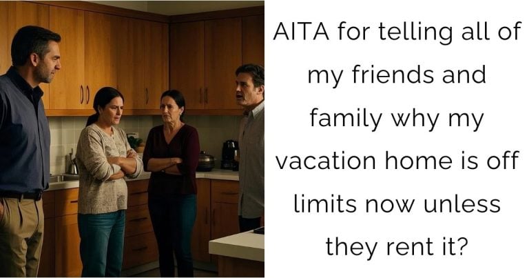 AITA for telling all of my friends and family why my vacation home is off limits now unless they rent it?