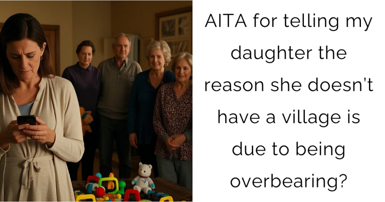 AITA for telling my daughter the reason she doesn’t have a village is due to being overbearing?