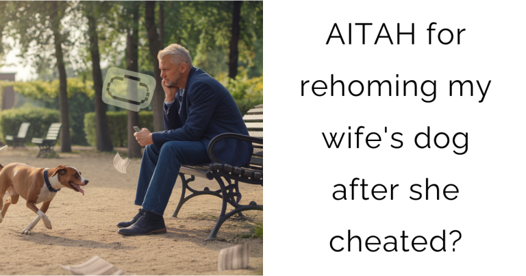 AITAH for rehoming my wife’s dog after she cheated?