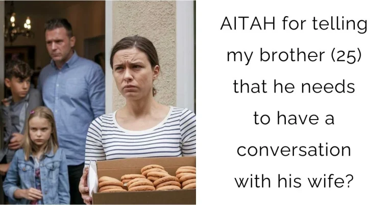 AITAH for telling my brother that he needs to have a conversation with his wife