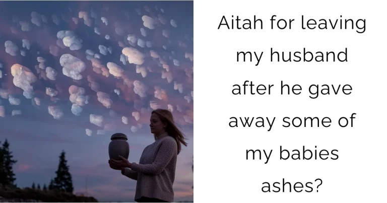 Aitah for leaving my husband after he gave away some of my babies ashes?