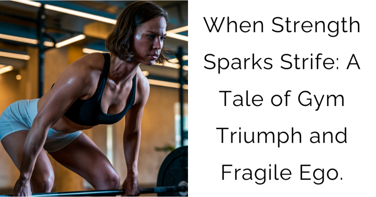 When Strength Sparks Strife: A Tale of Gym Triumph and Fragile Ego.