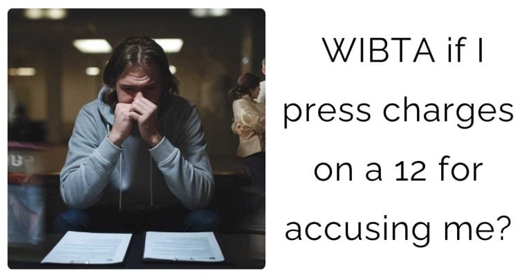 WIBTA if I press charges on a 12 for accusing me?