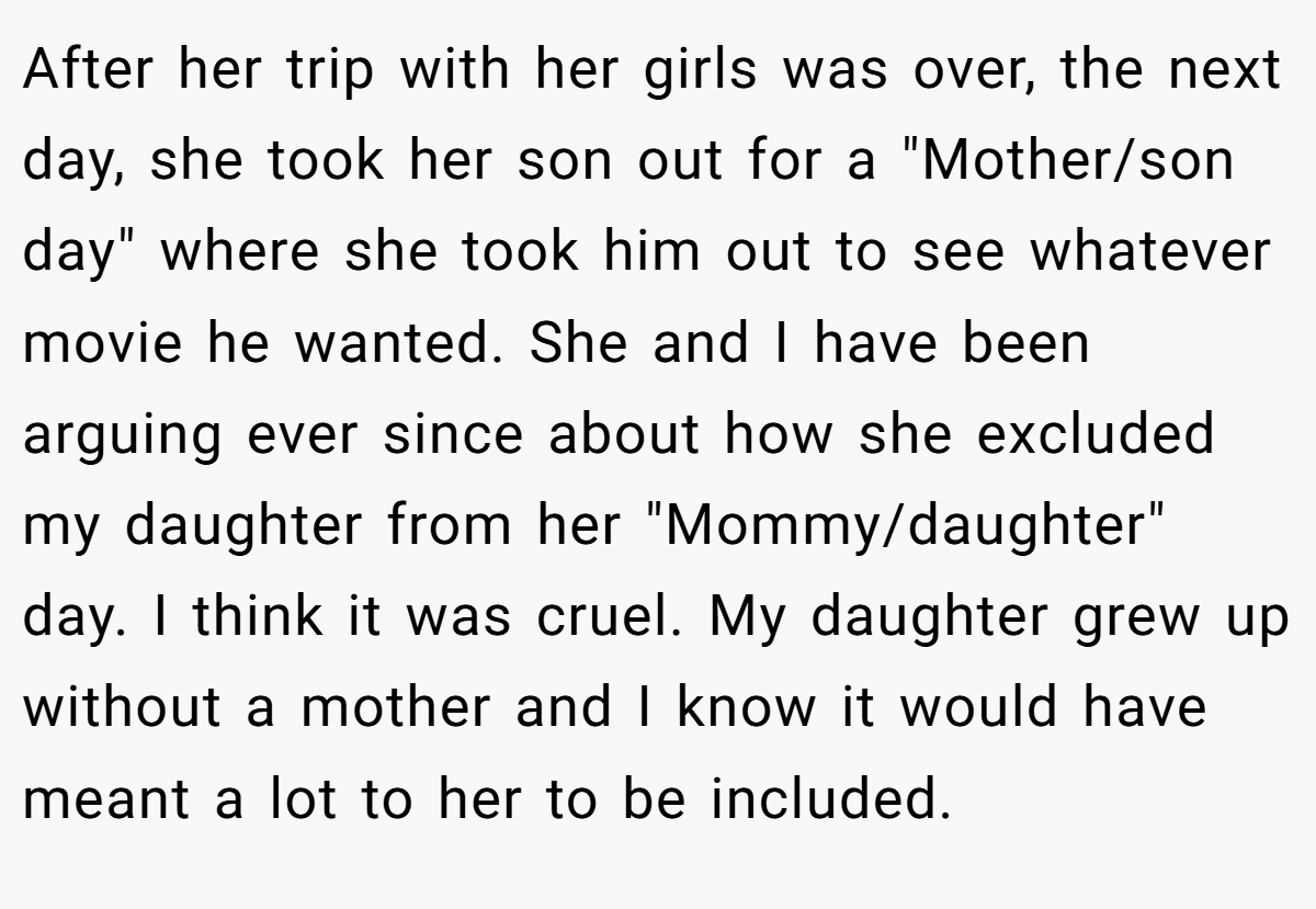 After her trip with her girls was over, the next day, she took her son out for a 