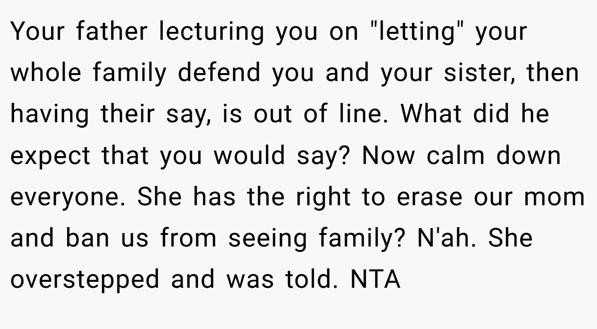 Your father lecturing you on 