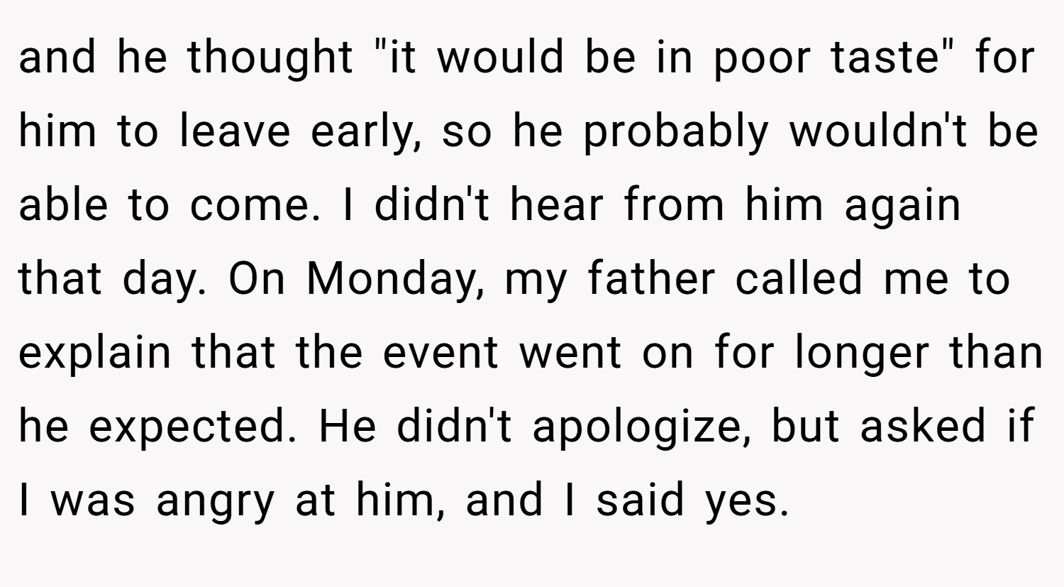 and he thought 
