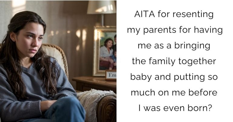 AITA for resenting my parents for having me as a bringing the family together baby and putting so much on me before I was even born?