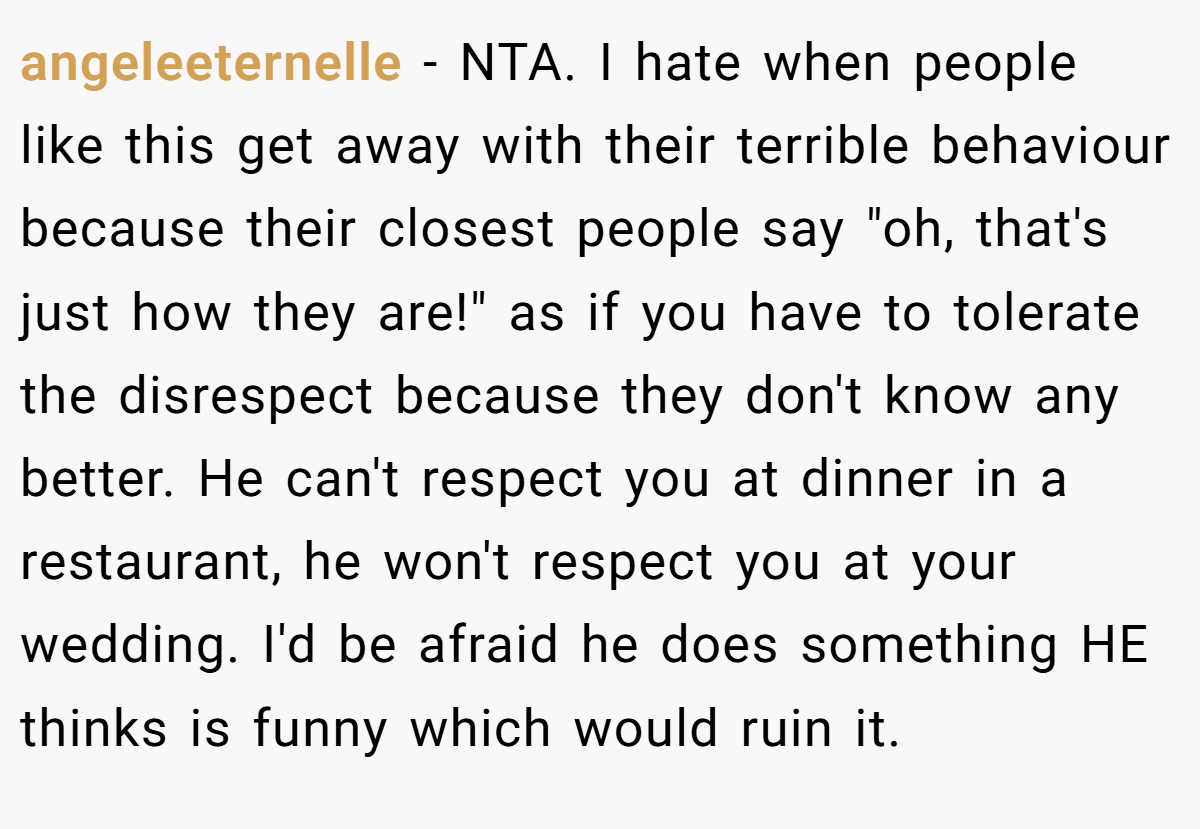angeleeternelle − NTA. I hate when people like this get away with their terrible behaviour because their closest people say 