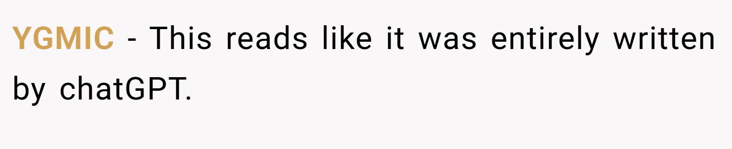 YGMIC − This reads like it was entirely written by chatGPT.