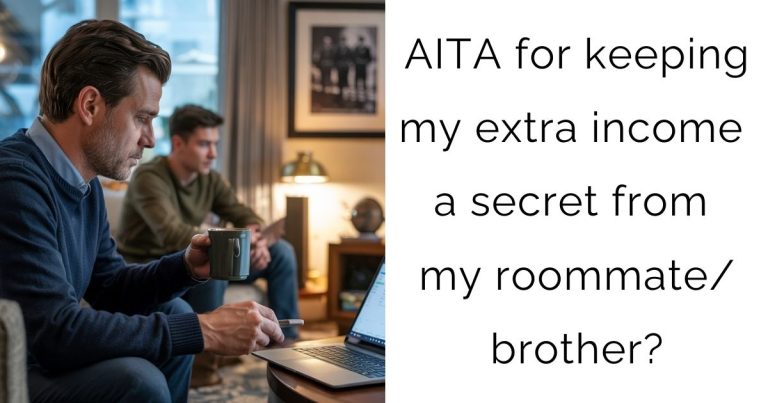 AITA for keeping my extra income a secret from my roommate/brother?