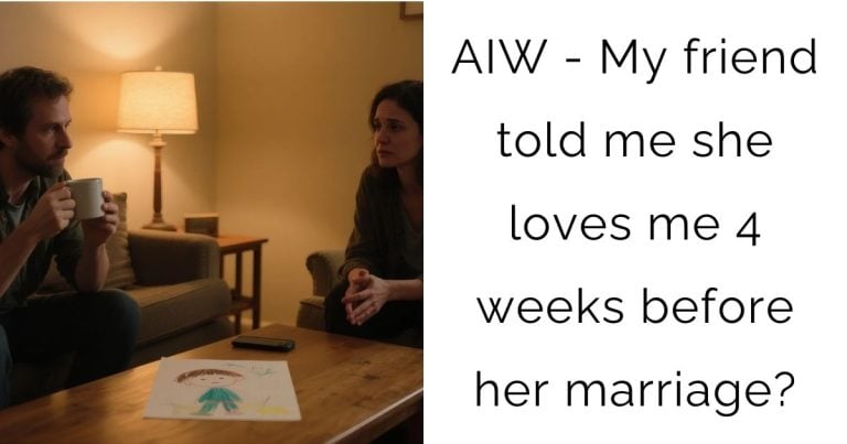 AIW – My friend told me she loves me 4 weeks before her marriage?