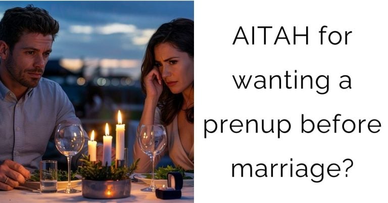 AITAH for wanting a prenup before marriage?