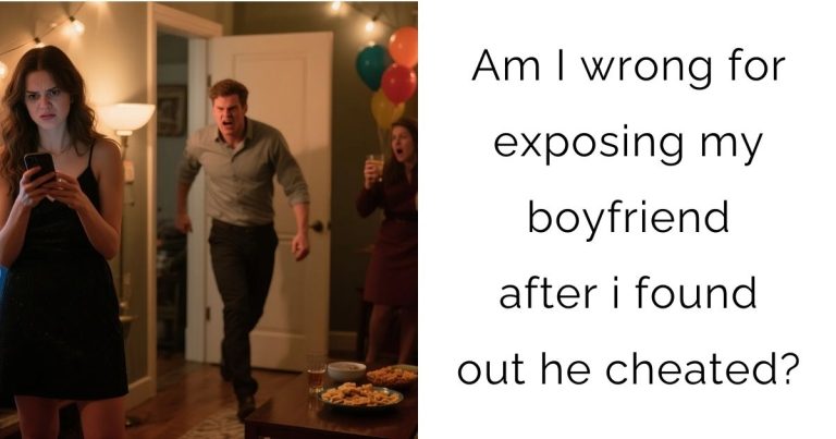 Am I wrong for exposing my boyfriend after i found out he cheated?
