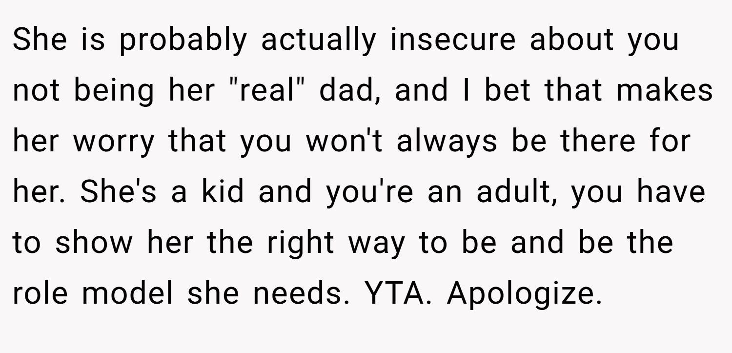 She is probably actually insecure about you not being her 