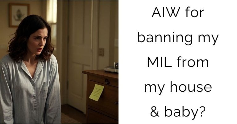 AIW for banning my MIL from my house & baby?