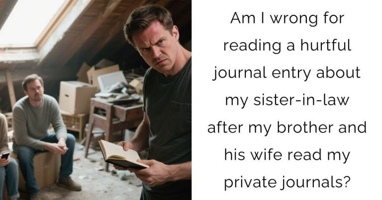 Am I wrong for reading a hurtful journal entry about my sister-in-law after my brother and his wife read my private journals?