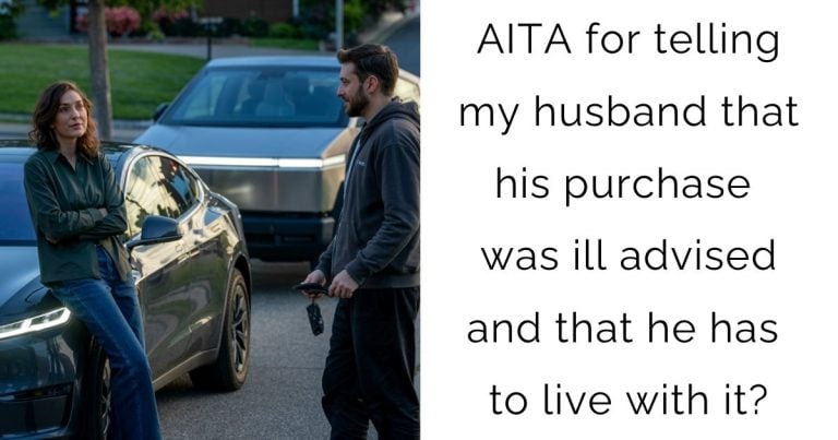 AITA for telling my husband that his purchase was ill advised and that he has to live with it?