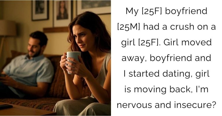 My [25F] boyfriend [25M] had a crush on a girl [25F]. Girl moved away, boyfriend and I started dating, girl is moving back, I’m nervous and insecure?