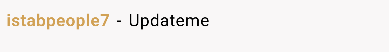 istabpeople7 − Updateme