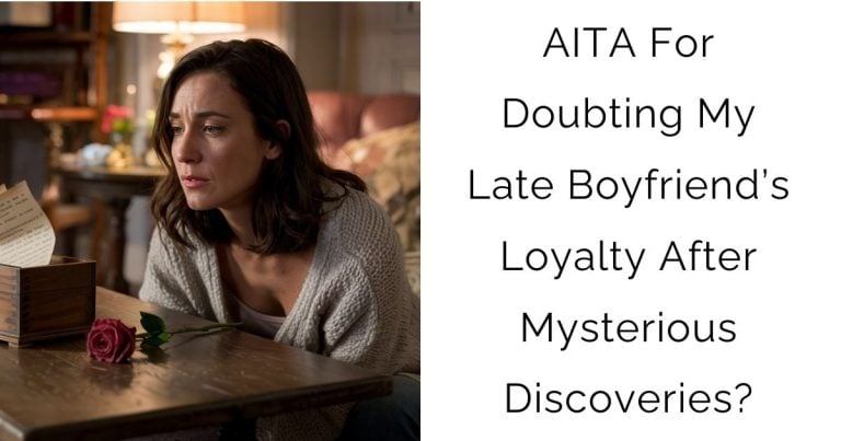 AITA For Doubting My Late Boyfriend’s Loyalty After Mysterious Discoveries?