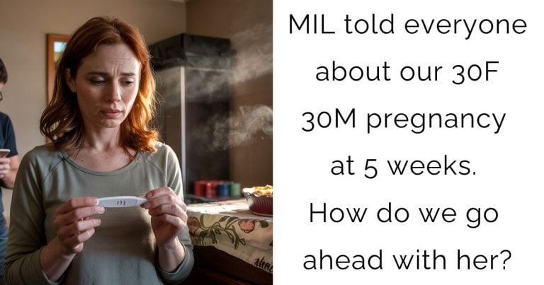 MIL told everyone about our 30F 30M pregnancy at 5 weeks. How do we go ahead with her?