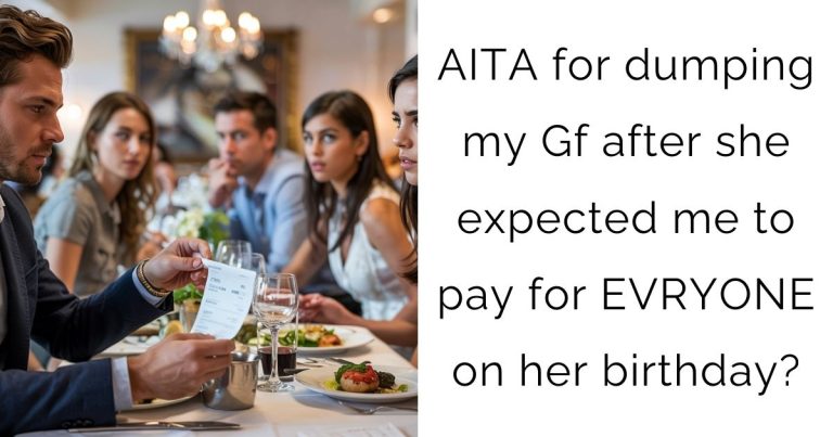 AITA for dumping my Gf after she expected me to pay for EVRYONE on her birthday?