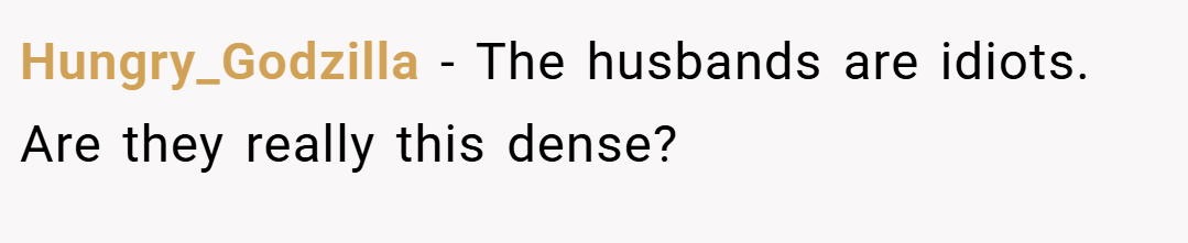 Hungry_Godzilla − The husbands are idiots. Are they really this dense?
