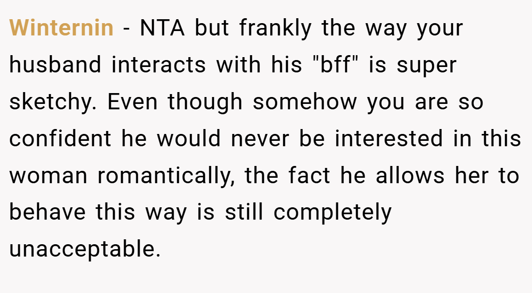 Winternin − NTA but frankly the way your husband interacts with his 