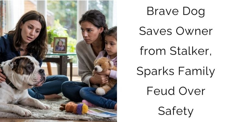 Brave Dog Saves Owner from Stalker, Sparks Family Feud Over Safety