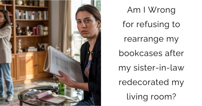 Am I Wrong for refusing to rearrange my bookcases after my sister-in-law redecorated my living room?